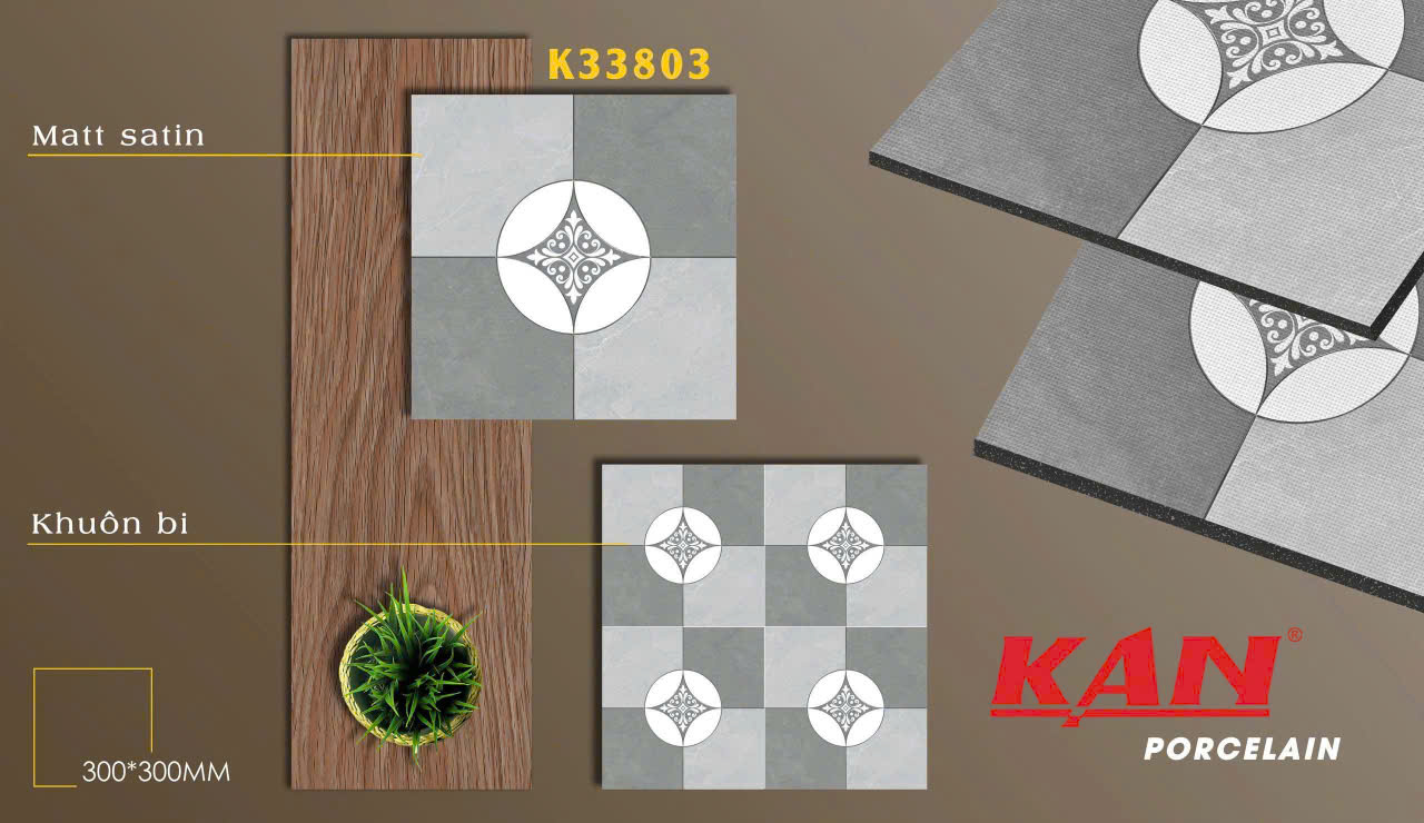 Gạch lát 300x300 Porcelain TK- K33803