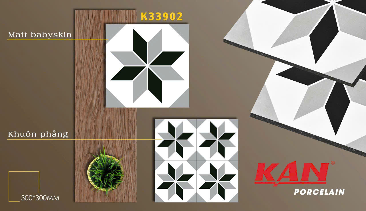 Gạch lát 300x300 Porcelain TK- K334902