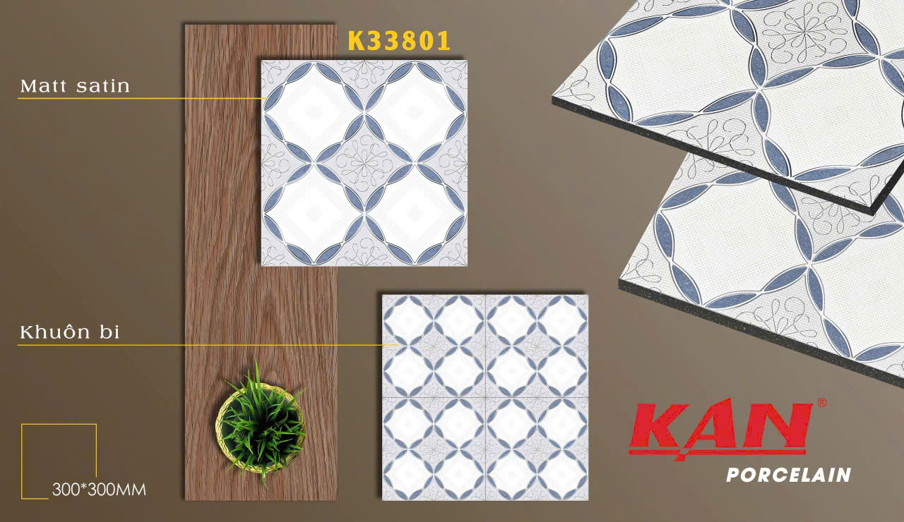 Gạch lát 300x300 Porcelain TK- K33801