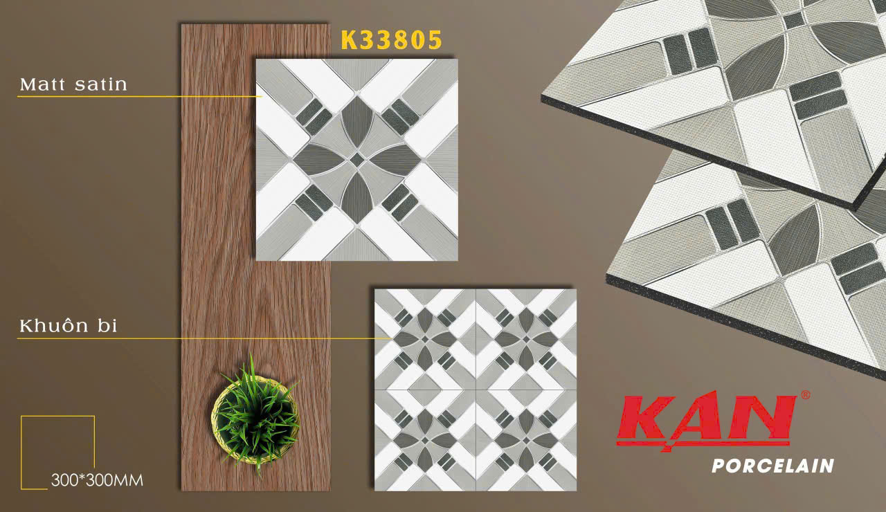 Gạch lát 300x300 Porcelain TK- K33805