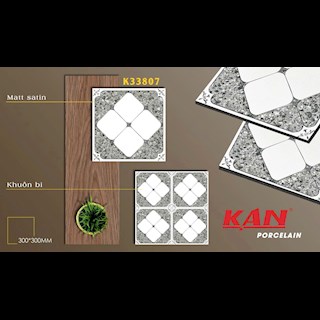 Gạch lát 300x300 Porcelain TK- K33807