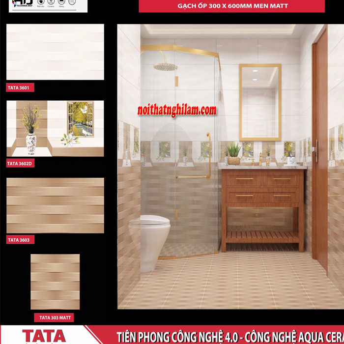Gạch ốp tường TATA 30x60 3601- 02D- 03