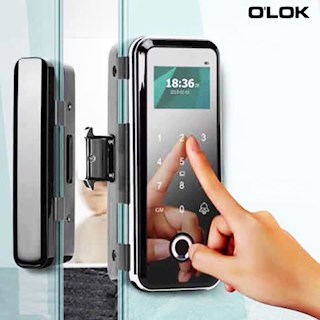 Khoá cửa điện tử vân tay cửa kính O’Lok G502
