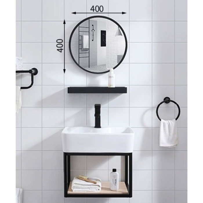 Bộ tủ nhôm Lavabo treo FT512