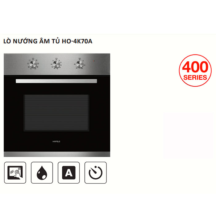 Lò nướng âm tủ Hafele HO-4K70A 538.61.451, 70 lít