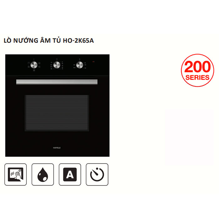 Lò nướng âm tủ Hafele HO-2K65 538.61.431, 65 lít