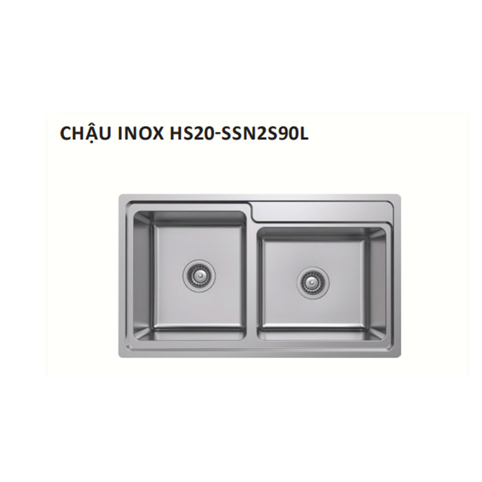 Chậu inox HS20-SSN2S90L