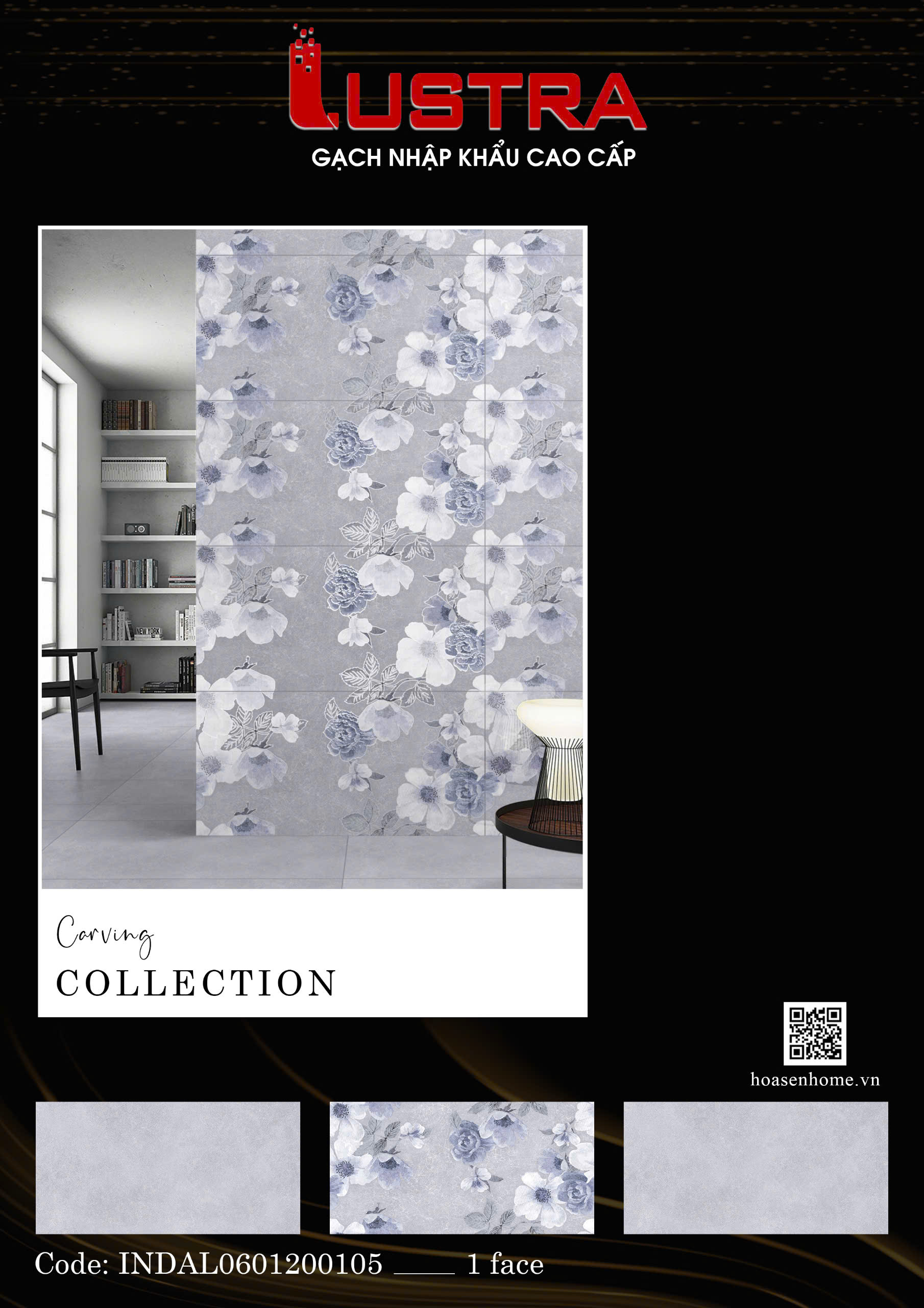 Gạch trang trí 600x120 HS INDIAL - 0105