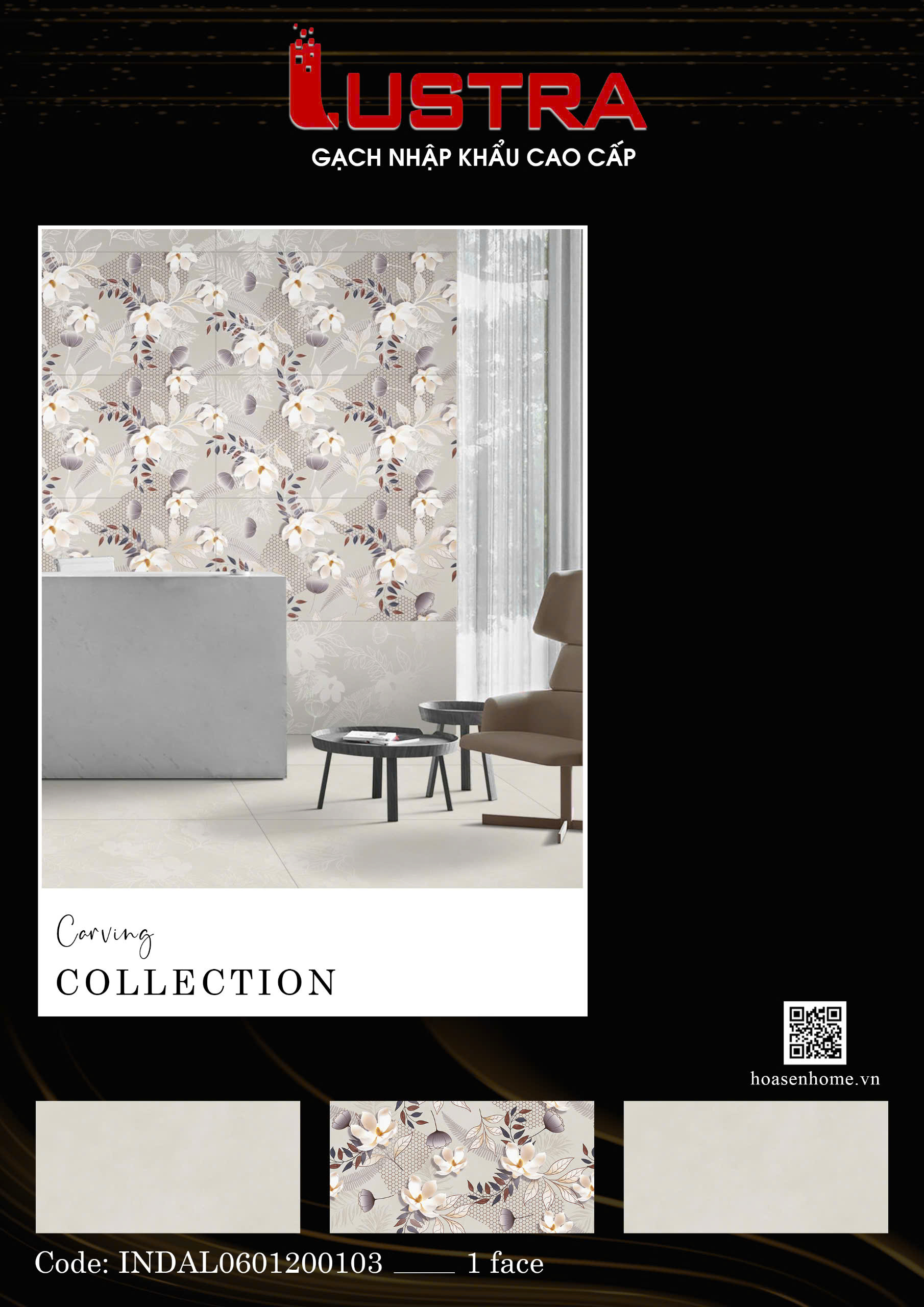 Gạch trang trí 600x1200 HS INDIAL - 0103