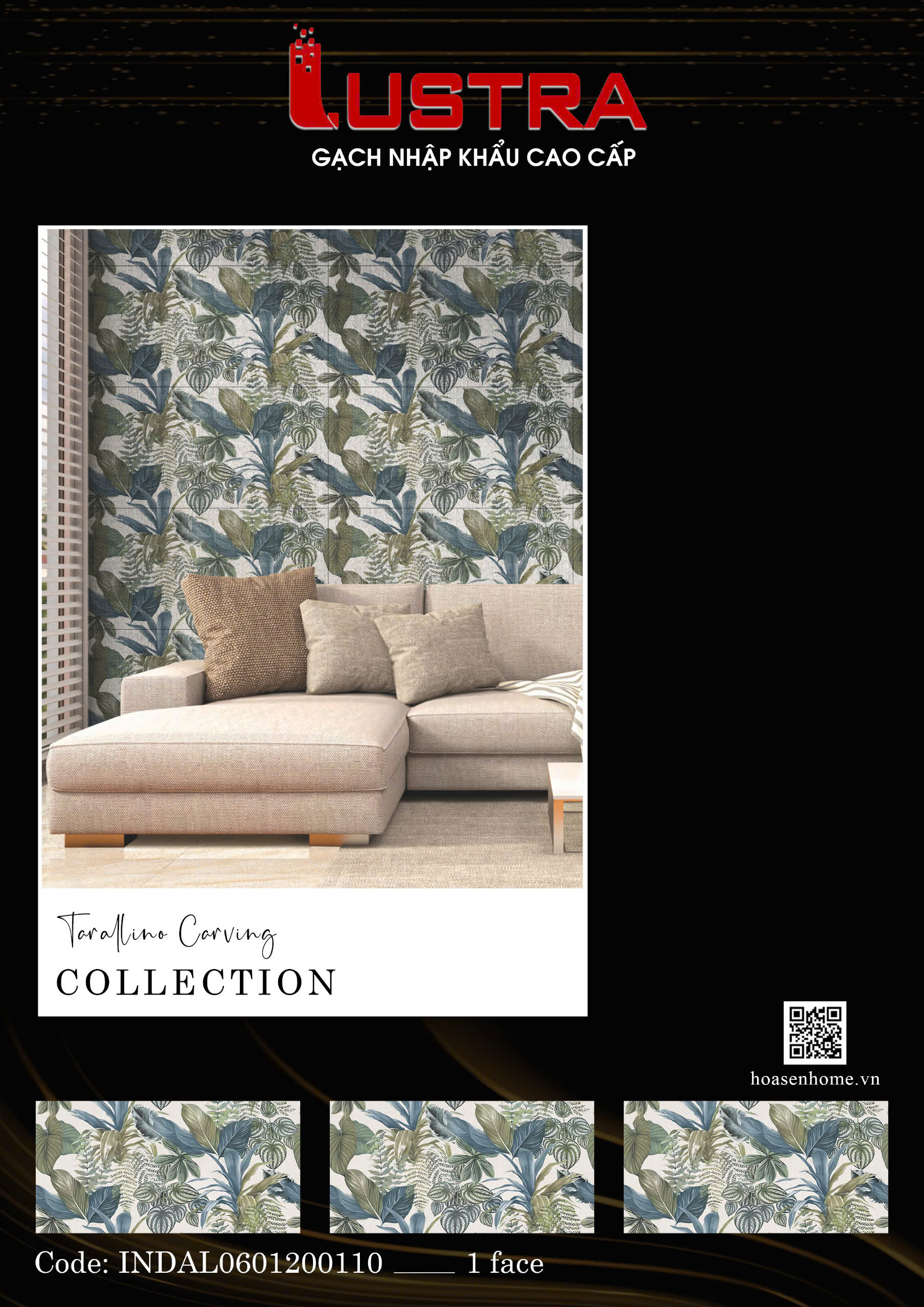 Gạch trang trí 600x1200 HS INDIAL - 0110