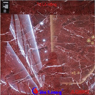 Gạch bóng kính cao cấp Trung Quốc 80x80 tô lộ hồng